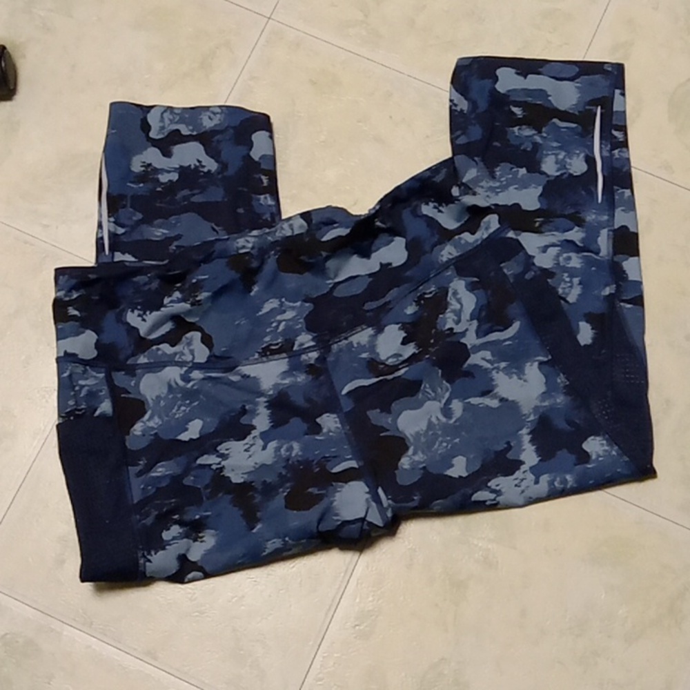 RAG 2X Bike Shorts Tie Dye + Blue Camo Capris Bundle - Picture 6 of 12